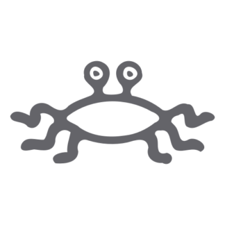 Flying Spaghetti Monster Decal (Grey)